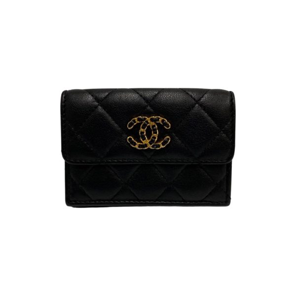 5sbb a2112282 1 CHANEL Matelasse Chain Coco Small Flap Wallet Lambskin