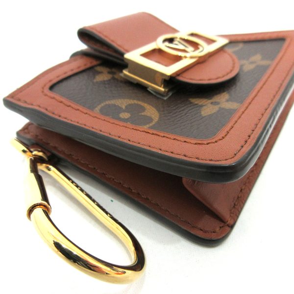 6 lv221118 2ta 02 Louis Vuitton Dauphine Multicarte Brown Case Monogram Reverse