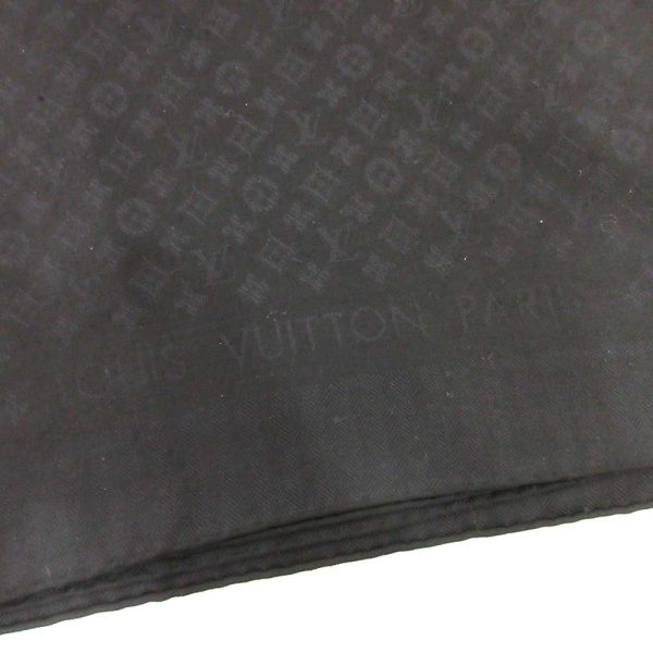 6 lv230307 2ta 01 Louis Vuitton Shawl Evermore Black Monogram Silk Wool M77372