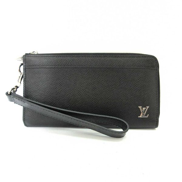 6 lv230331 2ta Louis Vuitton Wallet Zippy Dragonne Black Long Wallet