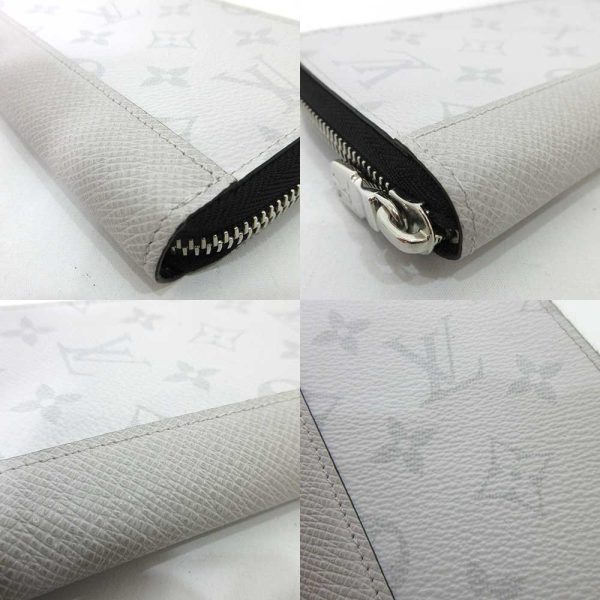 6 lv230414 1ta 03 Louis Vuitton Zippy Antarctica White Long Wallet Taigarama