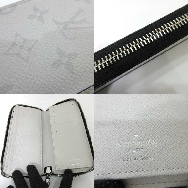 6 lv230414 1ta 04 Louis Vuitton Zippy Antarctica White Long Wallet Taigarama