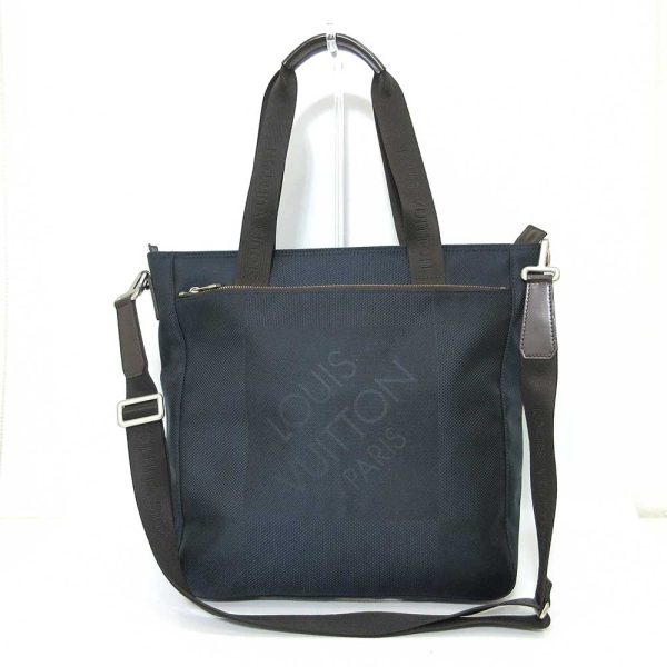 6 lv230602 5ta Louis Vuitton Jongleur Blue Tote Shoulder Damier Jean N48089