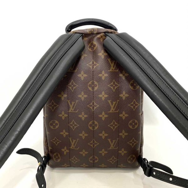 6 lv231219 1ta 01 Louis Vuitton Bag Palm Springs Backpack PM Brown Black Reverse