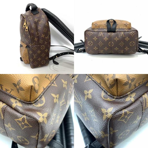 6 lv231219 1ta 02 Louis Vuitton Bag Palm Springs Backpack PM Brown Black Reverse