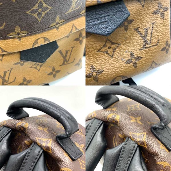 6 lv231219 1ta 03 Louis Vuitton Bag Palm Springs Backpack PM Brown Black Reverse