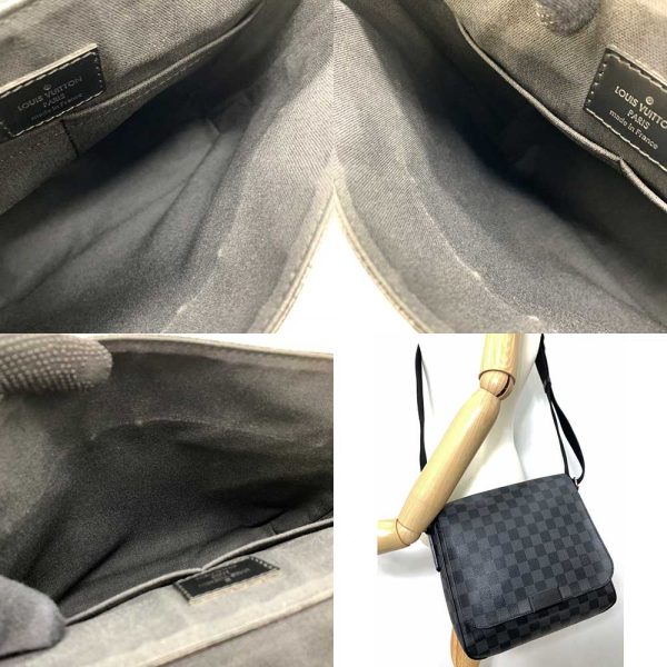 6 lv240105 1ta 05 Louis Vuitton District PM Black Crossbody Graphite