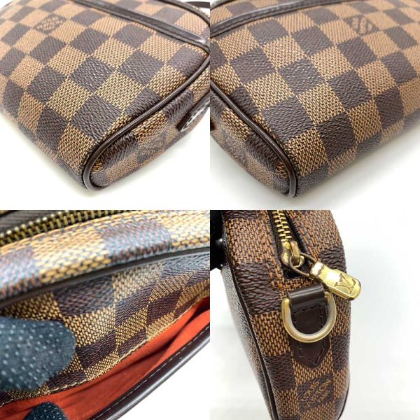 6 lv240126 3ta 04 Louis Vuitton Ipanema Ebene Brown Waist Bag Damier N51296