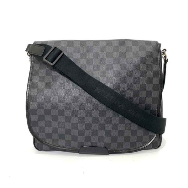 6 lv240329 3ta Louis Vuitton Daniel MM Black Shoulder Bag Graphite N58029