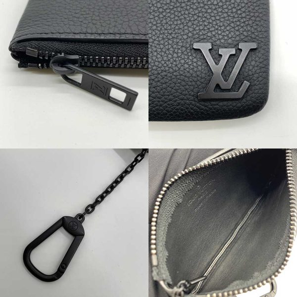 6 lv240531 1 03 Louis Vuitton Aerogram Noir Black Key Ring Coin Key Case