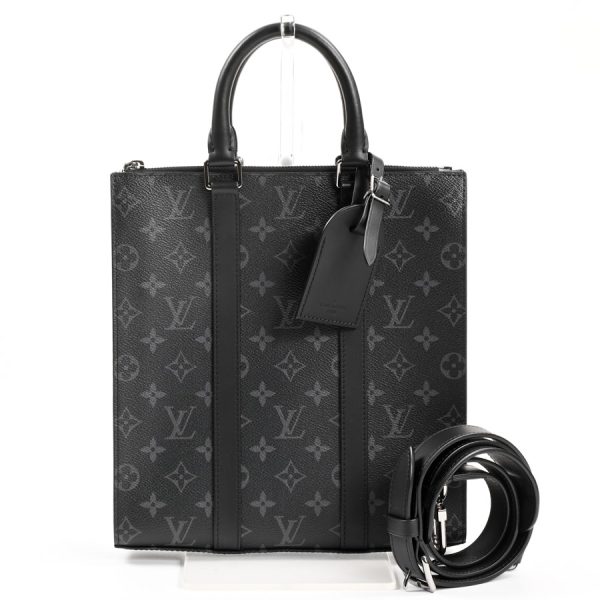 6126095 1 Louis Vuitton Sac Placross Tote Bag Black