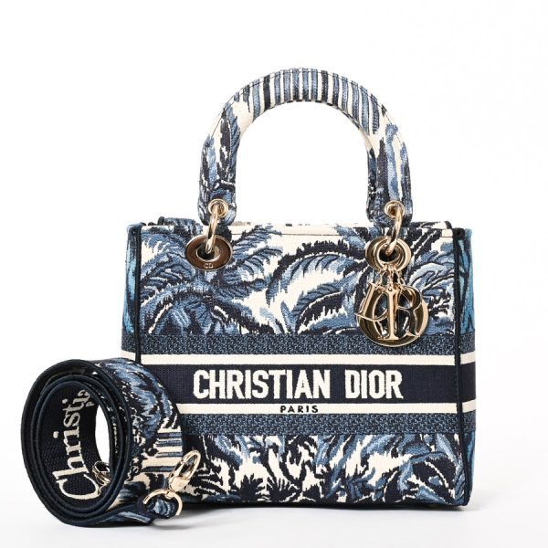 6127247 1 Dior D LITE medium handbag blue