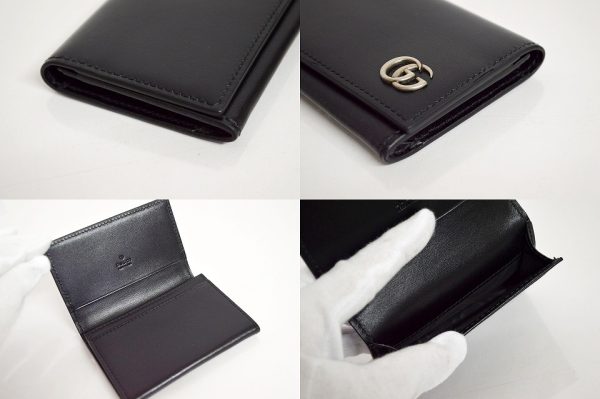 665453 2 Gucci GG Marmont Card Case Card Holder Black