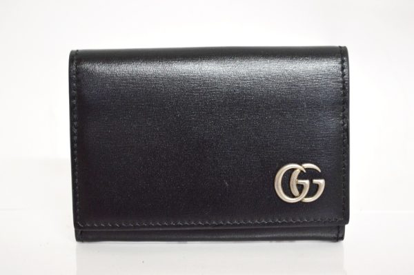 665453 Gucci GG Marmont Card Case Black