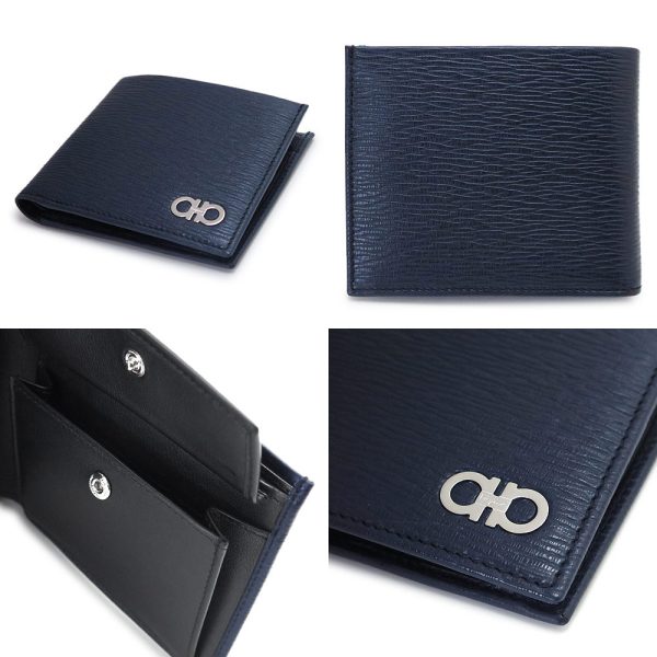 66a065 6 Ferragamo Double Gancini BifWallet