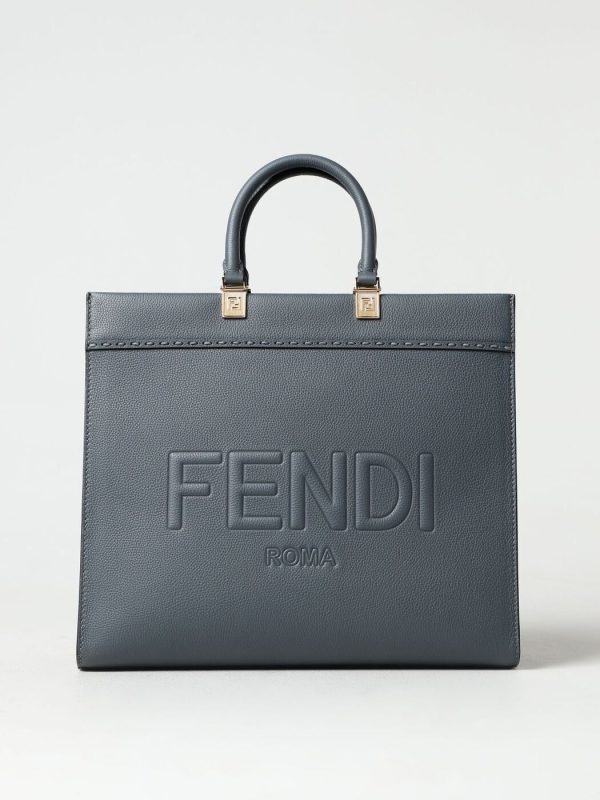 6c4d26c4a5f5559 gi 1 Fendi Hand Bag Blue Charcoal