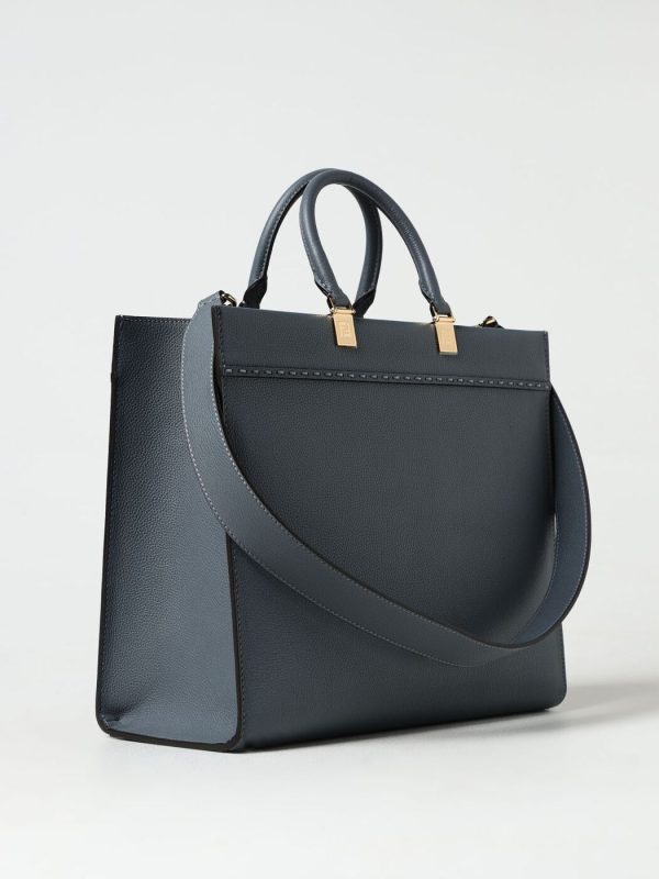 6c4d26c4a5f5559 gi 3 Fendi Hand Bag Blue Charcoal