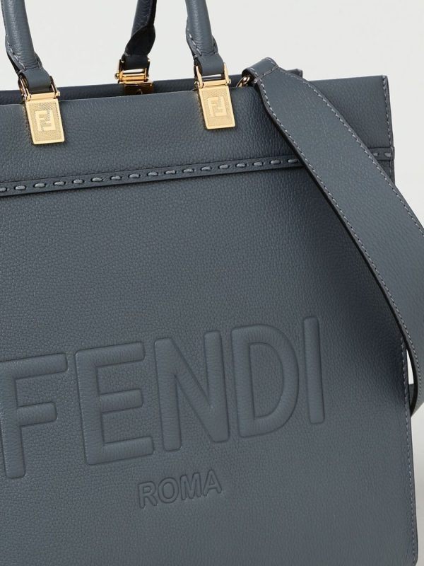 6c4d26c4a5f5559 gi 4 Fendi Hand Bag Blue Charcoal