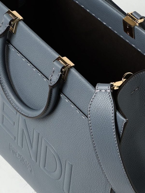 6c4d26c4a5f5559 gi 5 Fendi Hand Bag Blue Charcoal