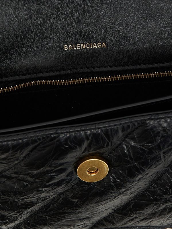 71776d3893a2e7e ju 4 BALENCIAGA Black Crush Chain S bag fall winter