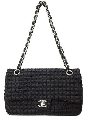 7190364520016 CHANEL Matelasse 25 Coco Mark Chain Bag Black