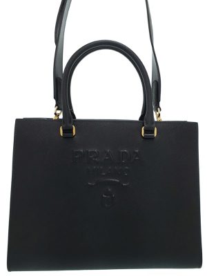 7360007780019 Prada Tote Bag Leather Dark Brown