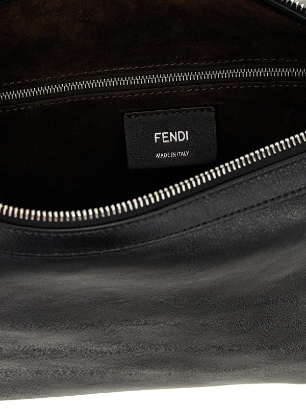 76982028f282925 ju 4 Fendi Simply Fendi Medium Shoulder Bag Black