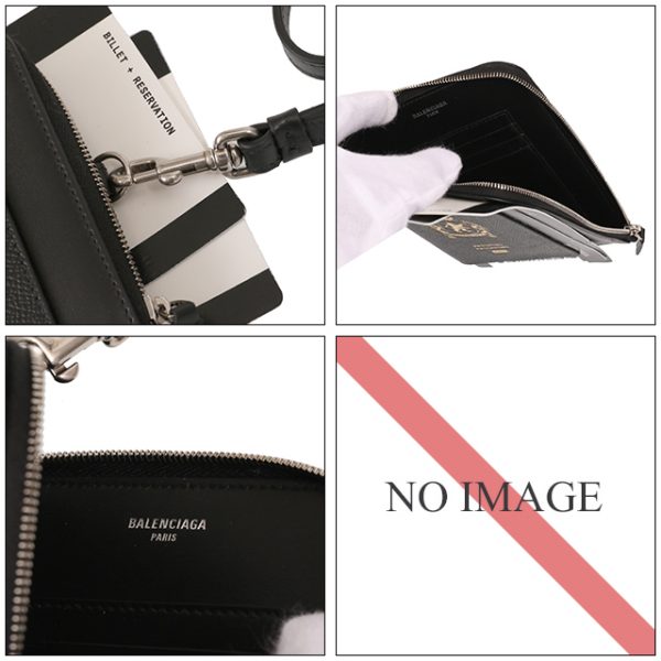 787733 2aa3r 1000 3 BALENCIAGA Passport case card case coin case holder black