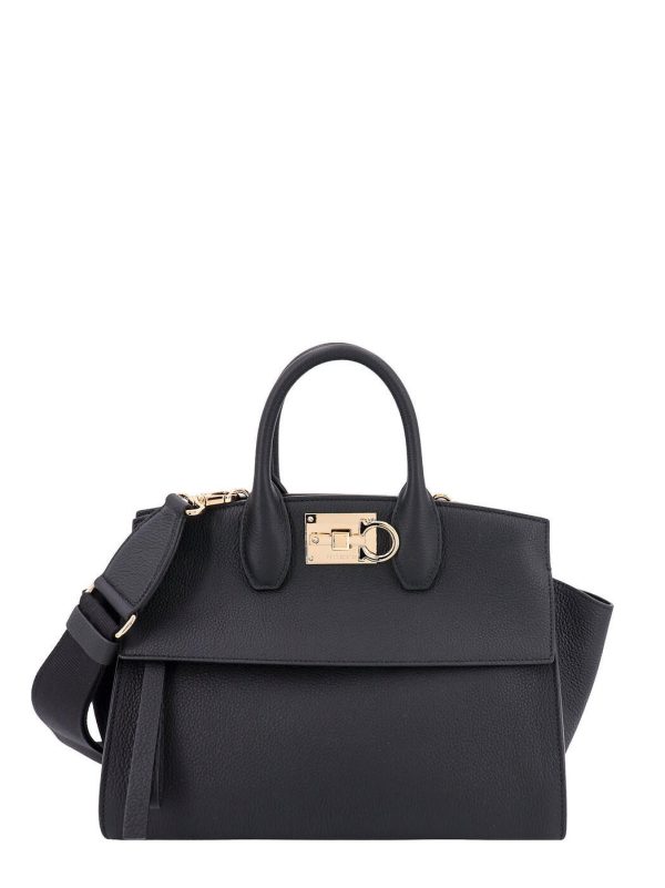 7abe3246dd28c90 ia 1 Ferragamo Autumn Winter Black Tote Bag Black