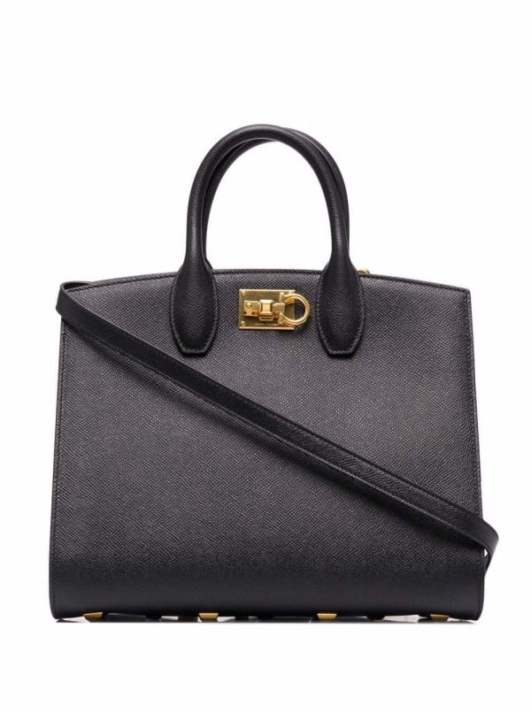 7dc3b829af5d737 ia 1 Ferragamo Autumn Winter Black Tote Bag Black