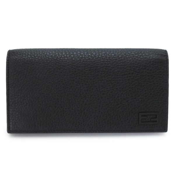 7m0264ag0l 1 Fendi FF Baguette Continental Wallet Black