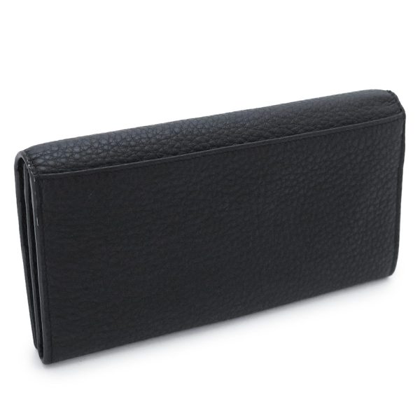 7m0264ag0l 2 Fendi FF Baguette Continental Wallet Black