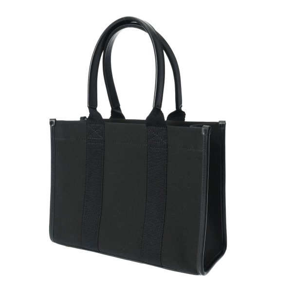 800000122923000 2 BALENCIAGA Small Tote 2WAY Black Canvas Tote Bag