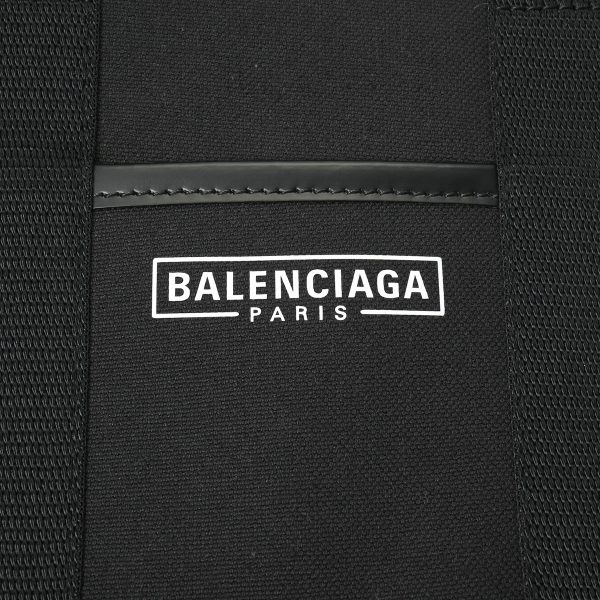 800000122923000 9 BALENCIAGA Small Tote 2WAY Black Canvas Tote Bag