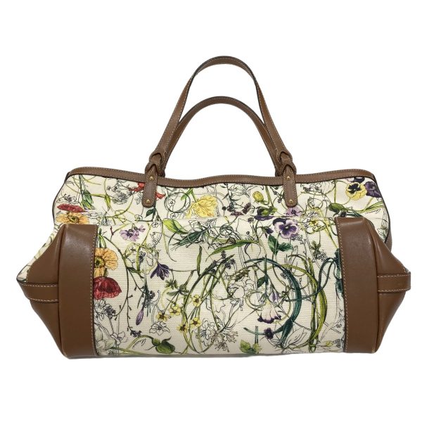 8003001336200 4 GUCCI floral tote pouch White Brown