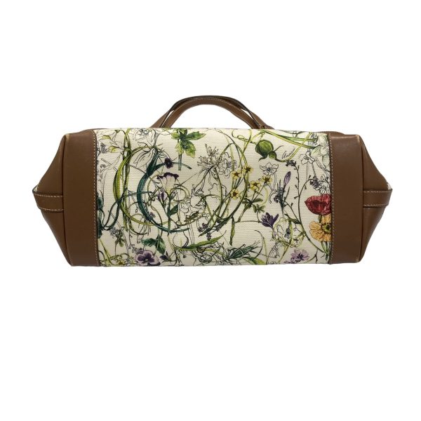 8003001336200 5 GUCCI floral tote pouch White Brown