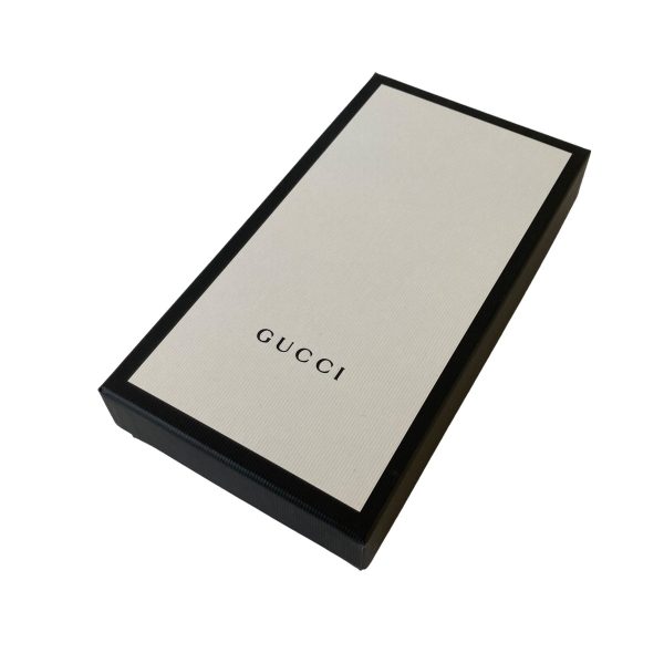 8003001367839 14 GUCCI GG Supreme Web Black Wallet Long Wallet Blue