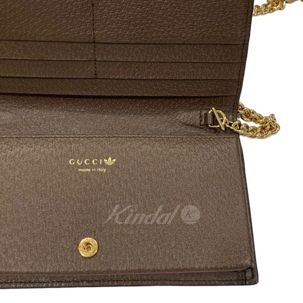 8004001128154 5 GUCCI adidas chain shoulder bag Beige Brown