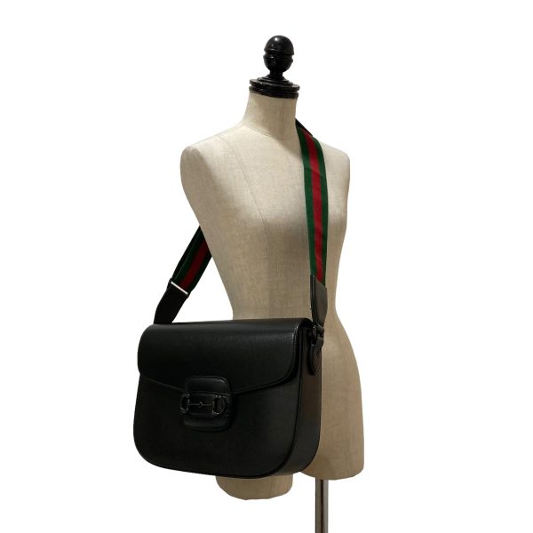 8004001171136 18 GUCCI HORSEBIT 1955 Shoulder Bag Black