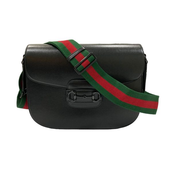 8004001171136 2 GUCCI HORSEBIT 1955 Shoulder Bag Black