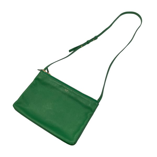 8004001181067 1 CELINE Trio Large Shoulder Bag Green