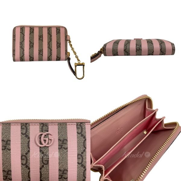 8005001187325 3 GUCCI Double G Zip Card Case Love Parade Pink