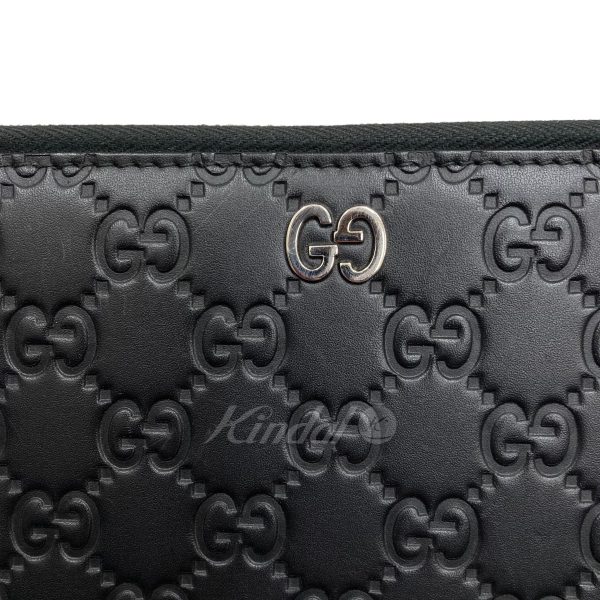 8005001196358 10 GUCCI Signature Double Wallet Black