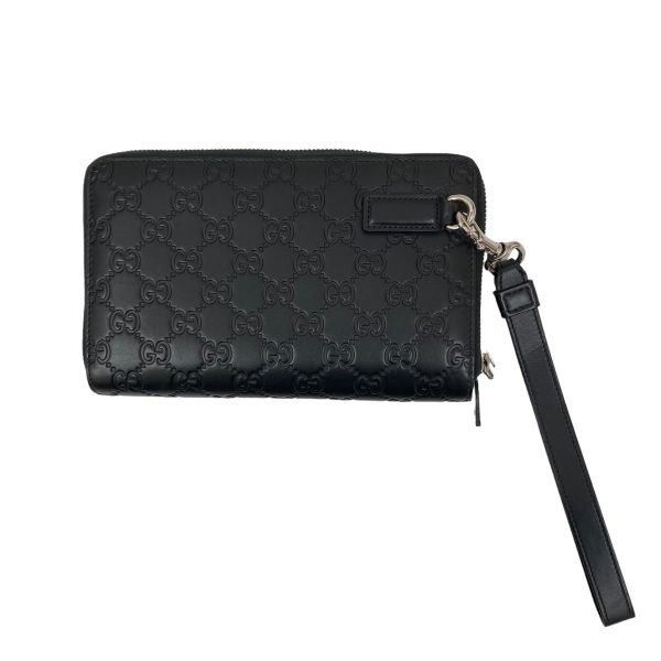 8005001196358 5 GUCCI Signature Double Wallet Black