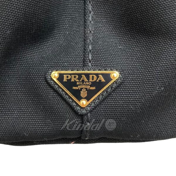 8005001212515 9 PRADA Mini Canapa Denim 2Way Bag Black