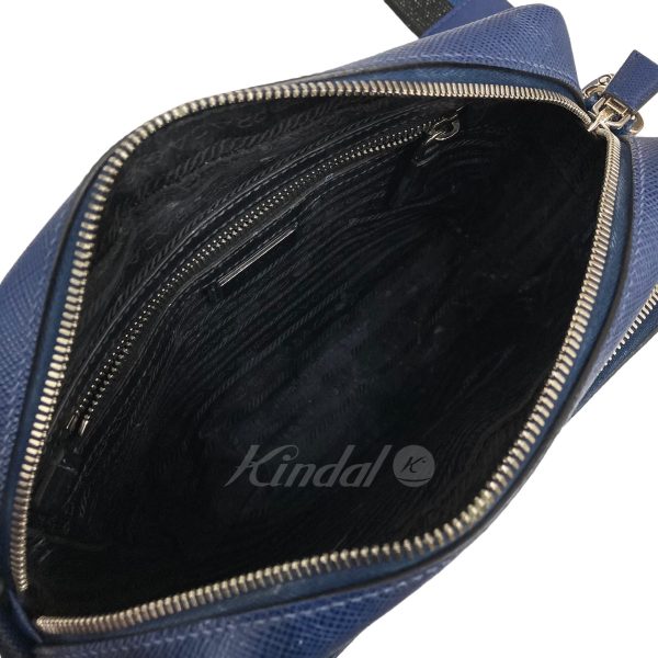 8005001221043 11 PRADA Saffiano shoulder bag Blue