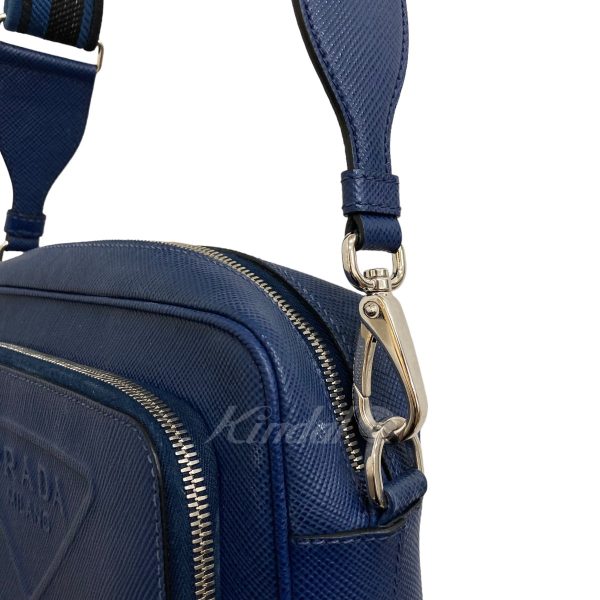 8005001221043 6 PRADA Saffiano shoulder bag Blue