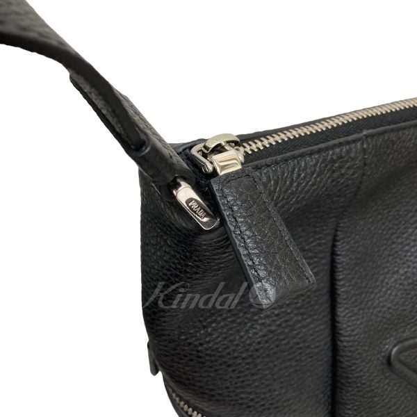 8005001240877 7 PRADA Vitello Dino Shoulder Bag 2VH165 Black