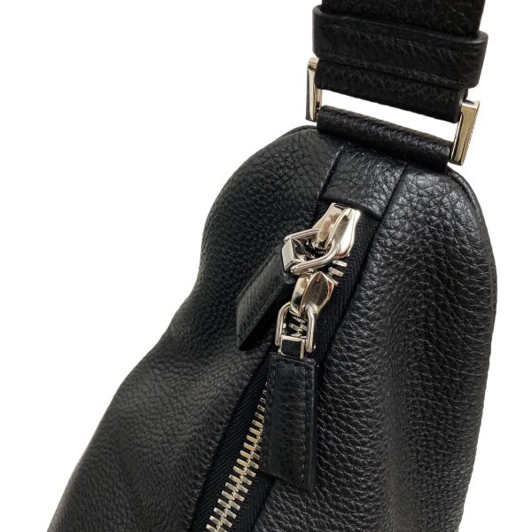 8005001299868 13 PRADA Triangle Vitello Dino Bag Black