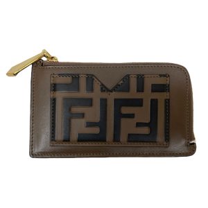 8005001315766 1 Fendi Zucca Handbag Canvas Khaki Black